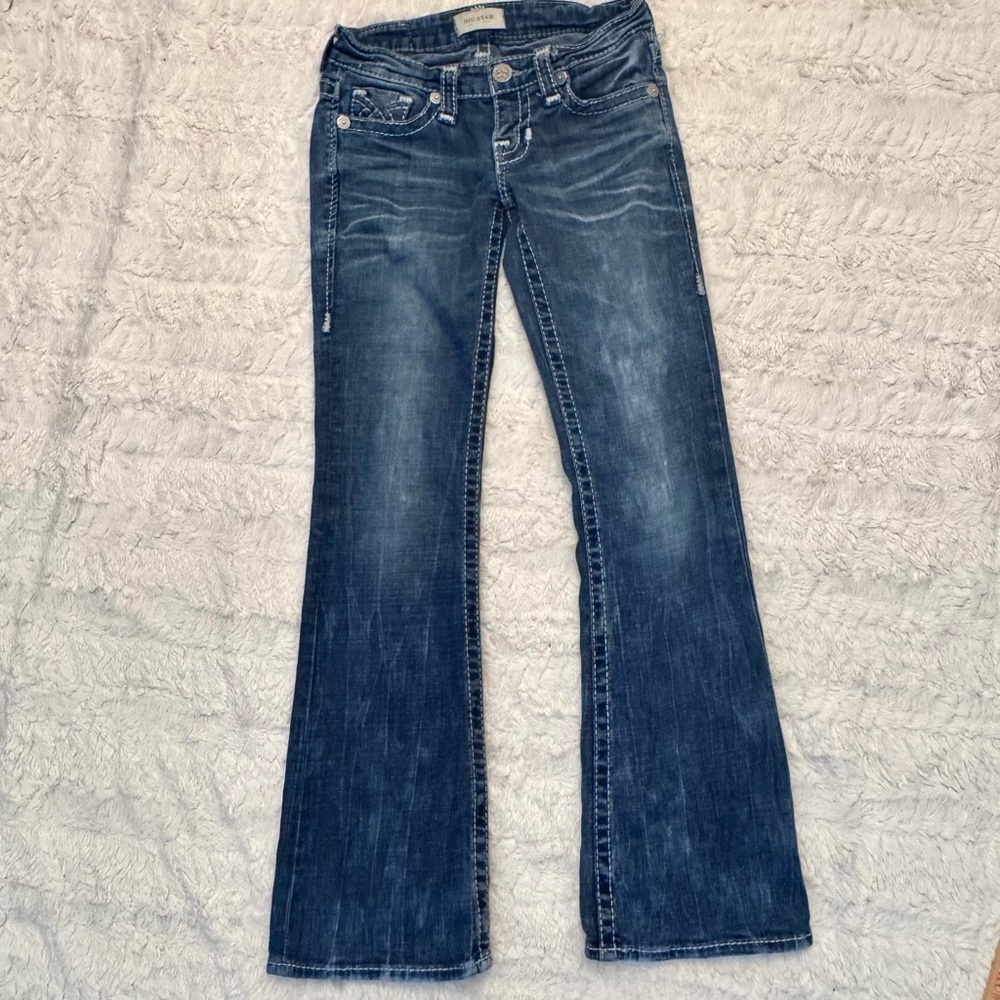 Big Star Sweet Flare Jeans | Size 26 | Low Rise Vintage Denim Y2K